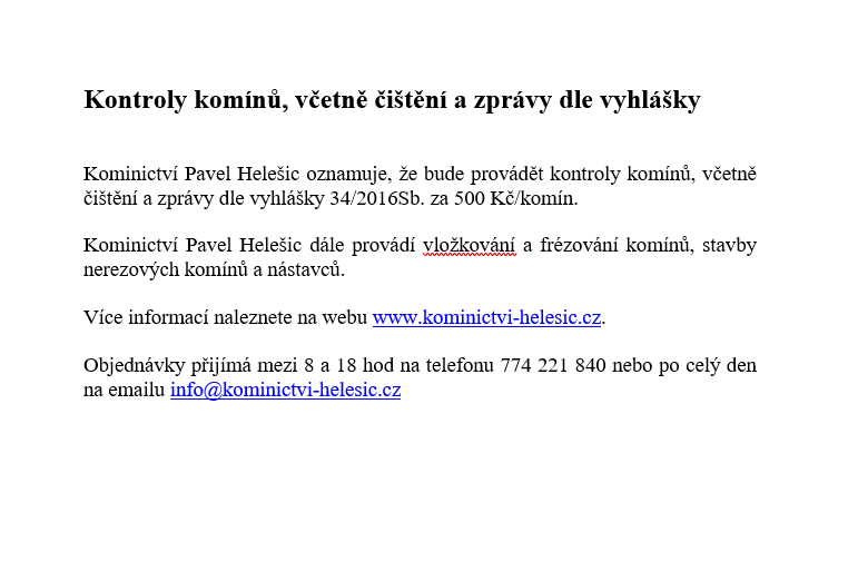 komíny