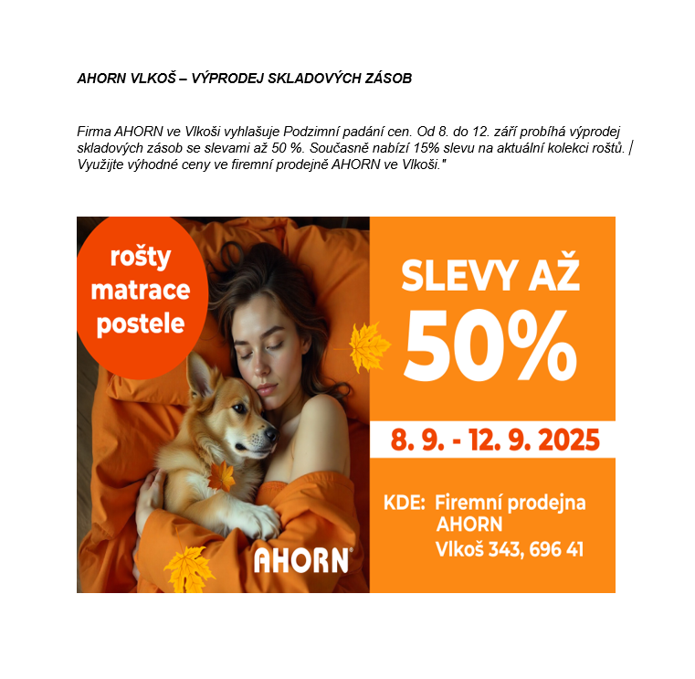výprodej 
